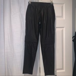 Balera faux leather moto leggings